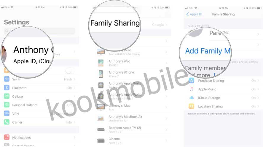 دعوت-از-اعضای-خانواده-برای-عضویت-در-Family-sharing