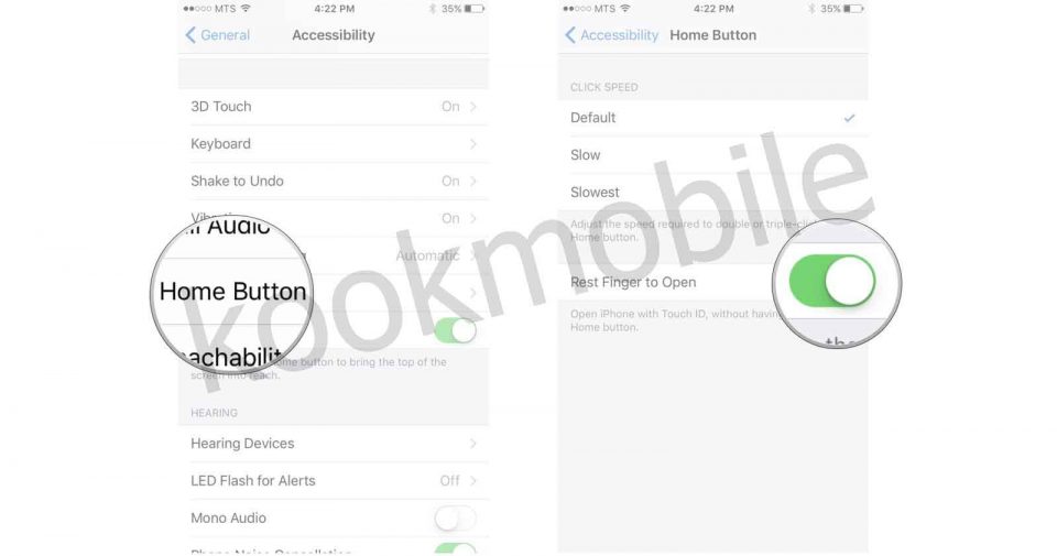 باز-کردن-آیفون-با Touch ID-در-مدل-های-قدیمی-تر-از-آیفون-X