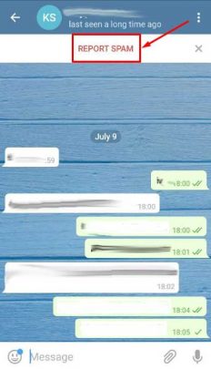 آموزش خارج شدن از ریپورت تلگرام