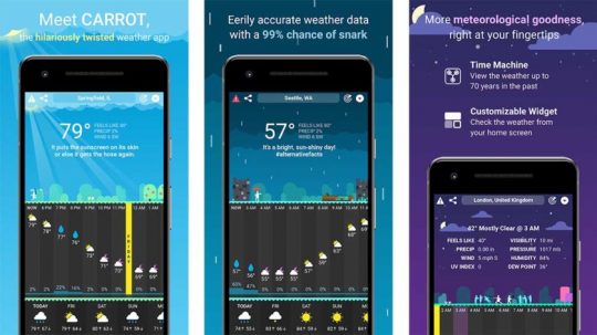 بهترین برنامه هواشناسی برای اندروید