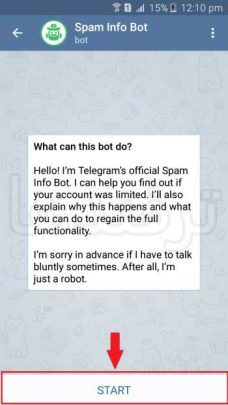 آموزش خارج شدن از ریپورت تلگرام