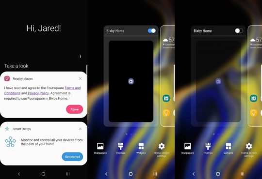 مخفی کردن صفحه Home Bixby