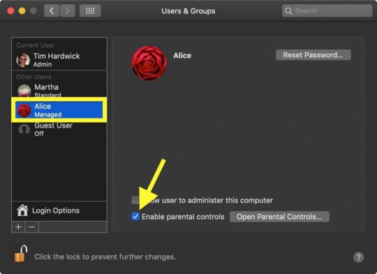 چگونه Parental Controls را برای یک حساب کاربری macOS غیر فعال کنیم؟