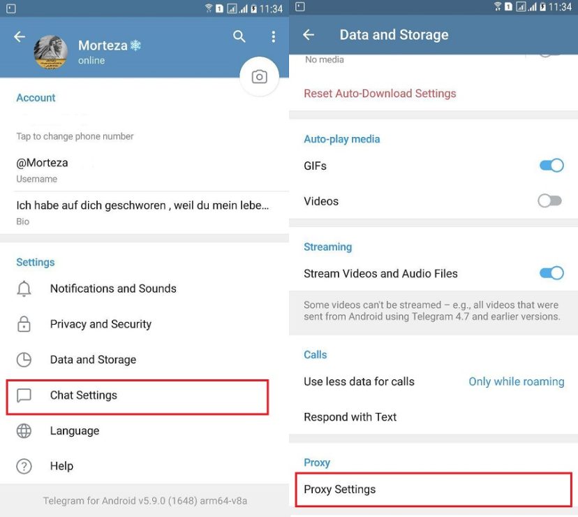 نحوه فعال سازی پروکسی در تلگرام [2023] - کوک موبایل