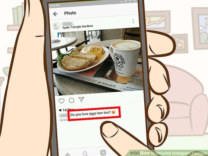 زیر عکس ها و پست ها کپشن اضافه کنید