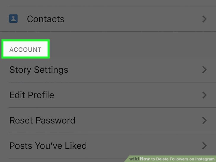 به گروه «Account»بروید
