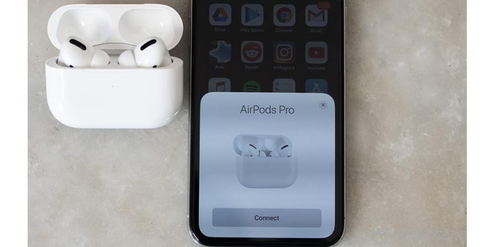 پنجره اتصال AirPods Pro در iOS