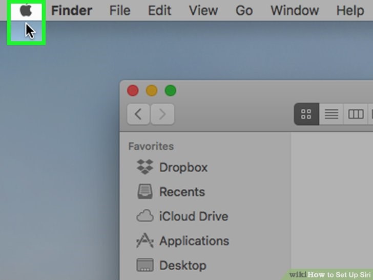 منو اپل را باز کنید