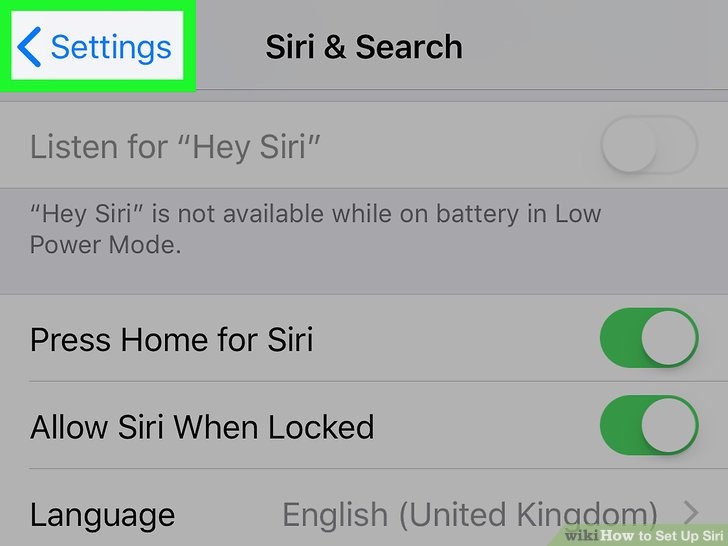 روی دکمه «Back» ضربه بزنید