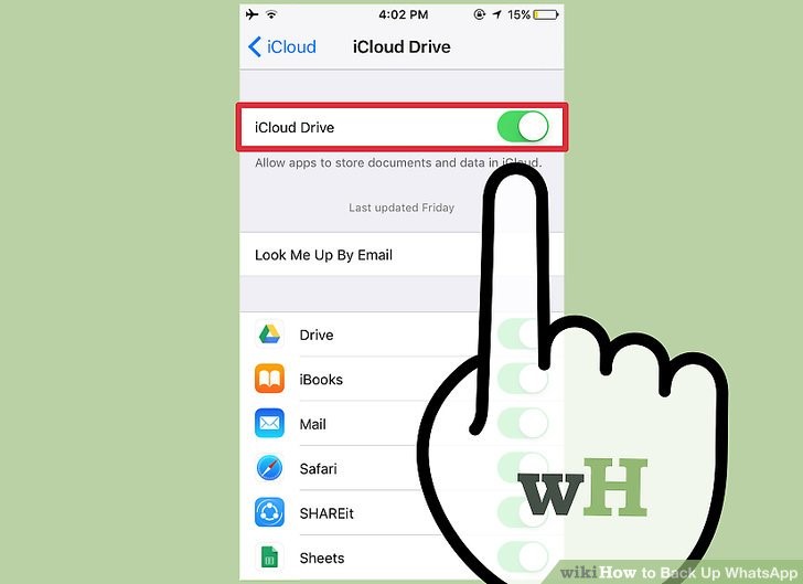 تهیه نسخه پشتیبان از واتس اپ