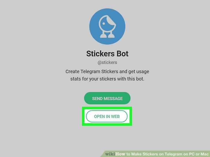 روی گزینه OPEN IN WEB کلیک کنید