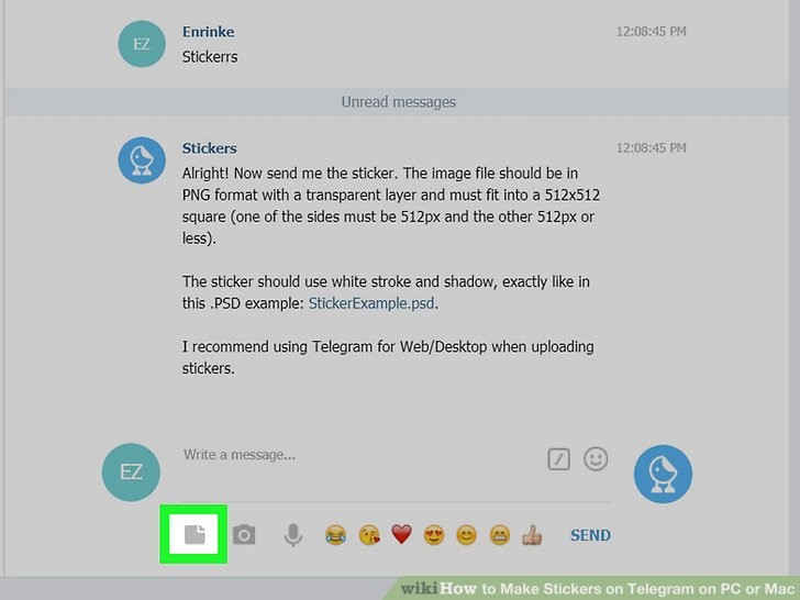 روی آیکون آپلود فایل کلیک کنید