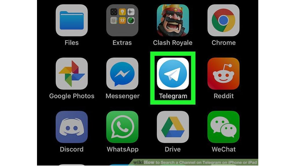 نحوه جستجوی کانال در تلگرام آیفون