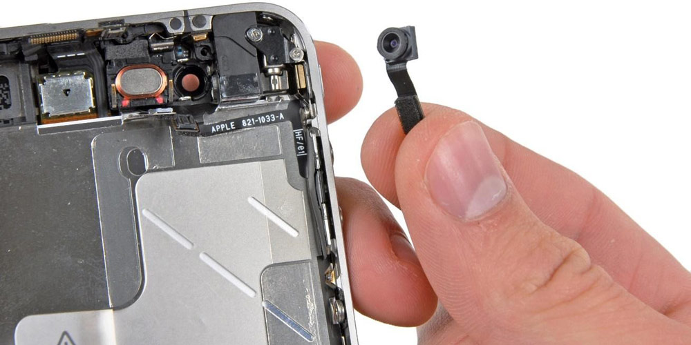 تعویض دوربین سلفی گوشی iPhone 4