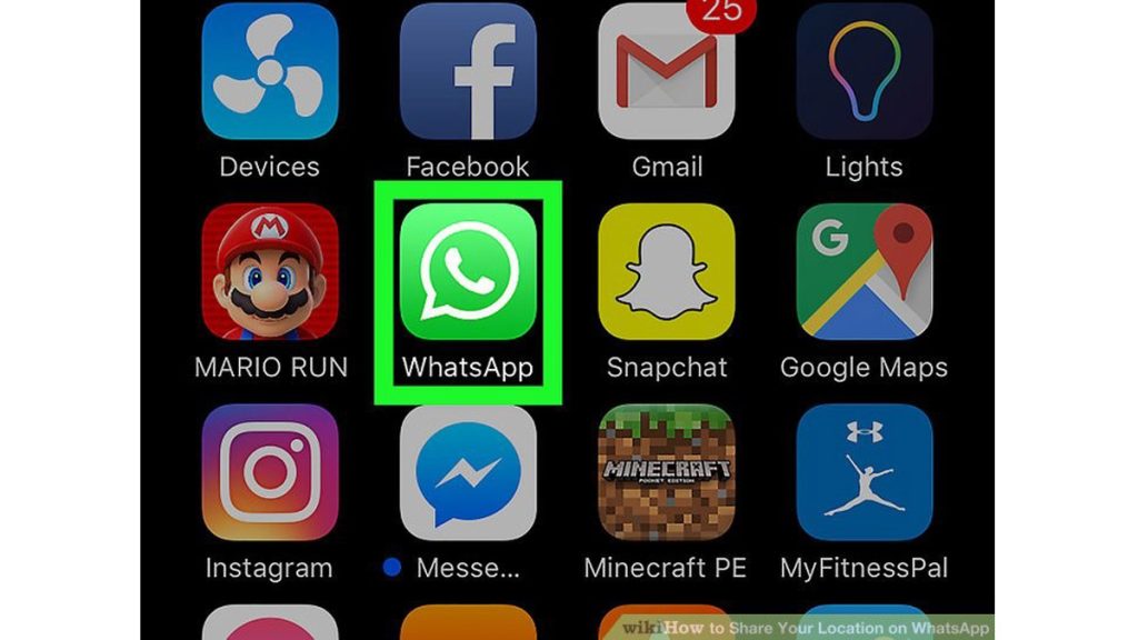 آموزش به اشتراک گذاری مکان خود در واتس اپ