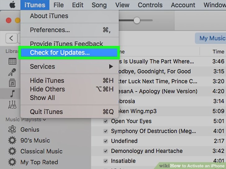 اطمینان حاصل کنید که iTunes با جدیدترین نسخه اجرا می شود