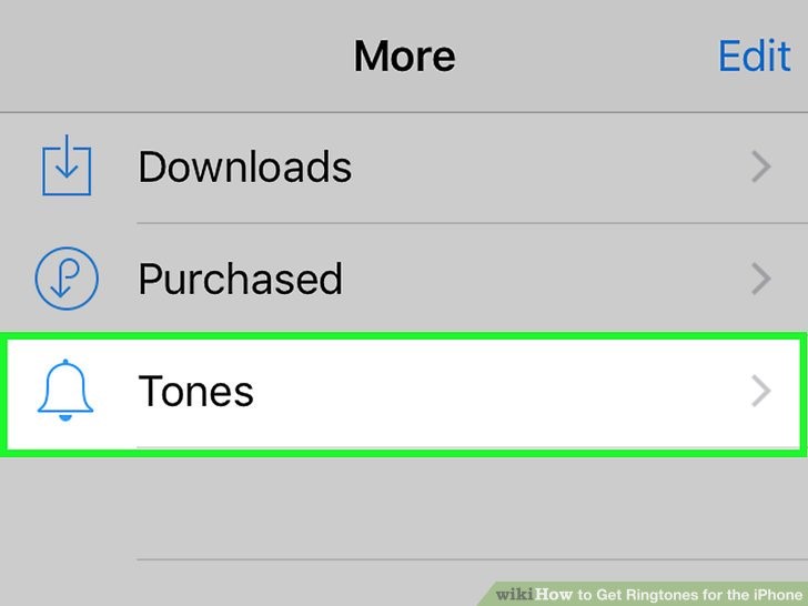 روی آهنگ ها Tones ضربه بزنید