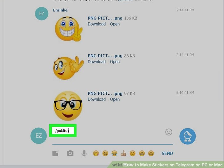 عبارت /Publish را تایپ کنید