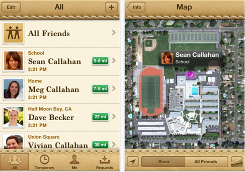 اپلیکیشن Find My Friends اپلیکیشن Find My Friends