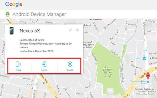 استفاده از سرویس Android Device Manager/Find My iPhone استفاده از سرویس Android Device Manager/Find My iPhone