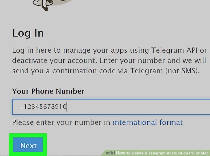 روی دکمه آبی Next کلیک کنید