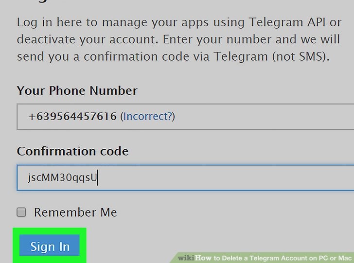 روی دکمه آبی Sign in کلیک کنید