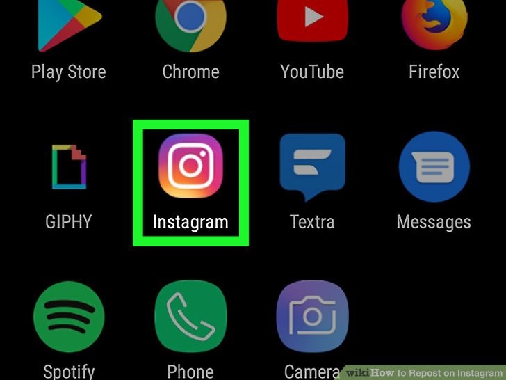 برنامه اینستاگرام را باز کنید