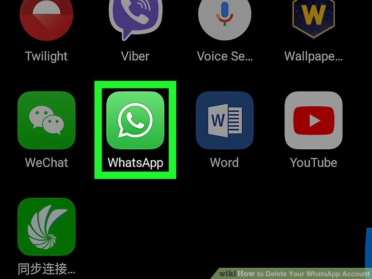 برنامه واتس اپ را باز کنید