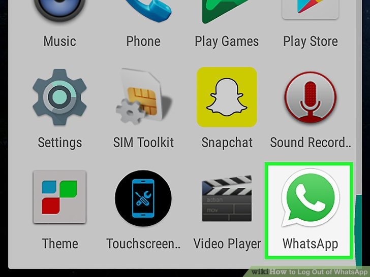 برنامه واتس اپ را باز کنید