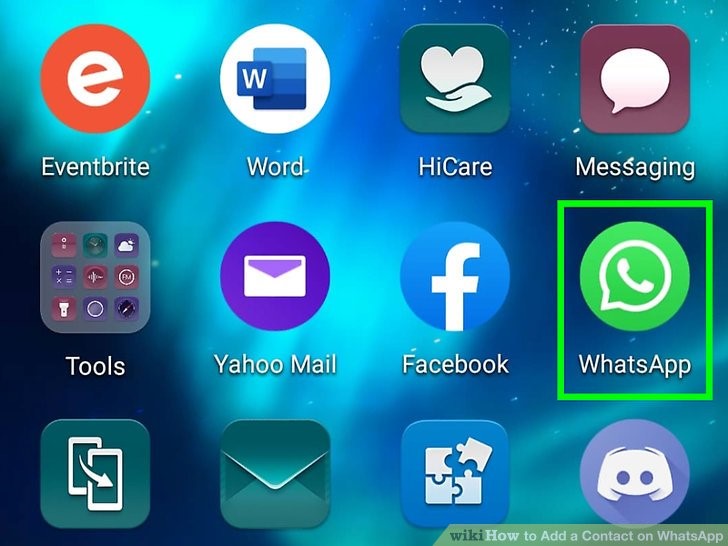 برنامه واتس اپ را باز کنید
