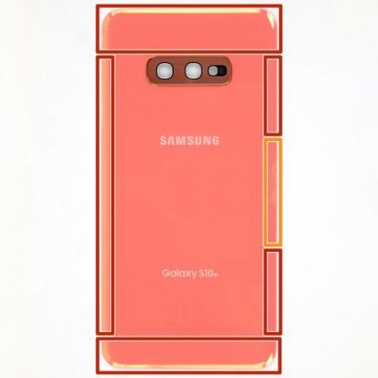 تمام چسب های اطراف گوشی و نگهدارنده قاب پشت را جدا کنید