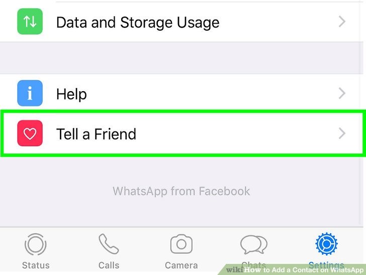 به پایین بروید و روی گزینه Tell a friendضربه بزنید