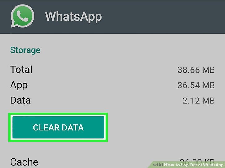 روی گزینه Clear Data ضربه بزنید