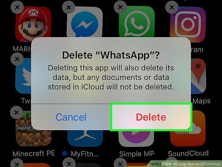 روی گزینه پاک کرد Delete ضربه بزنید