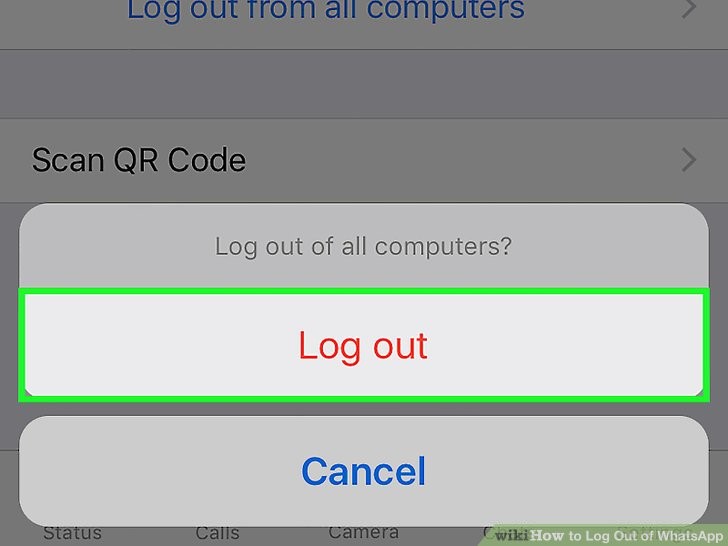 برای تایید کامل روی گزینه خروج از سیستم Log out ضربه بزنید