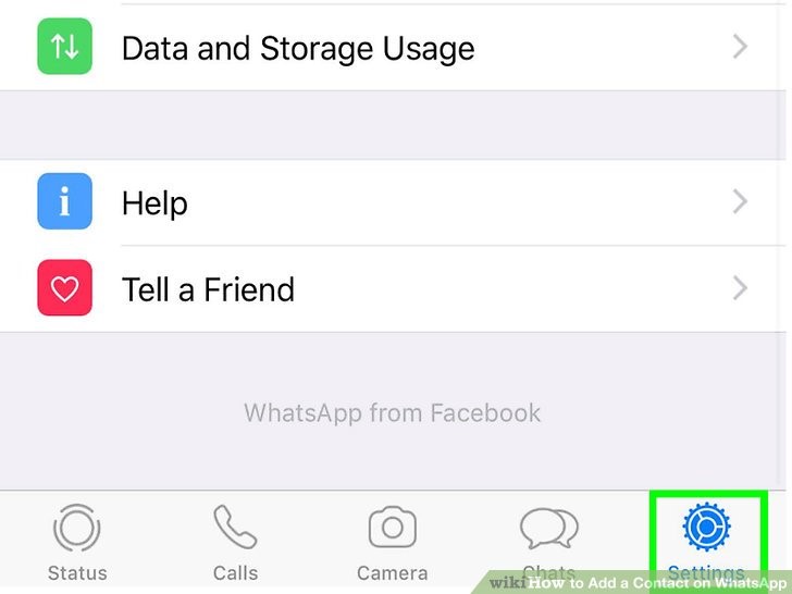 روی تنظیمات Settings ضربه بزنید