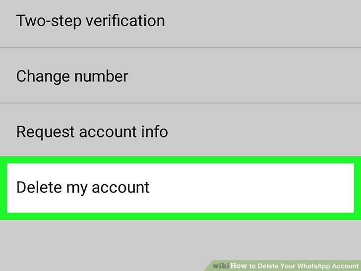 روی گزینه Delete My Account ضربه بزنید