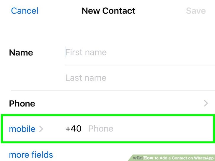شماره تلفن آنها را در کنار گزینه موبایل mobile تایپ کنید