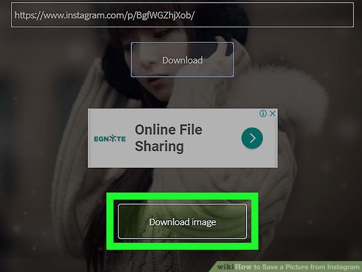 وقتی از شما خواسته شد، روی دکمه Download image کلیک کنید