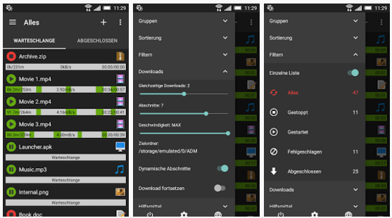 برنامه Advanced Download Manager برنامه Advanced Download Manager