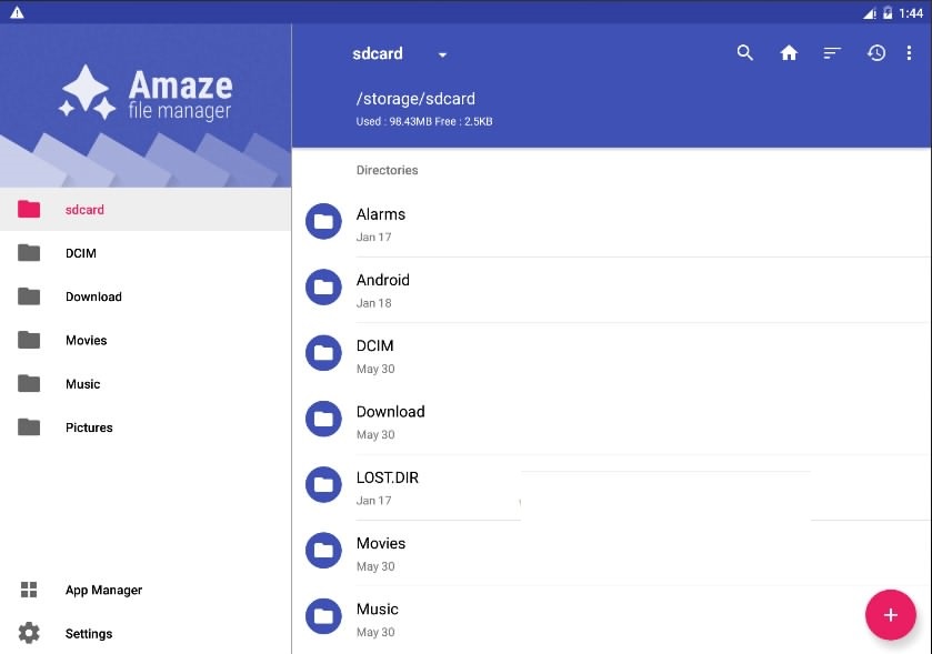 برنامه Amaze File Manager
