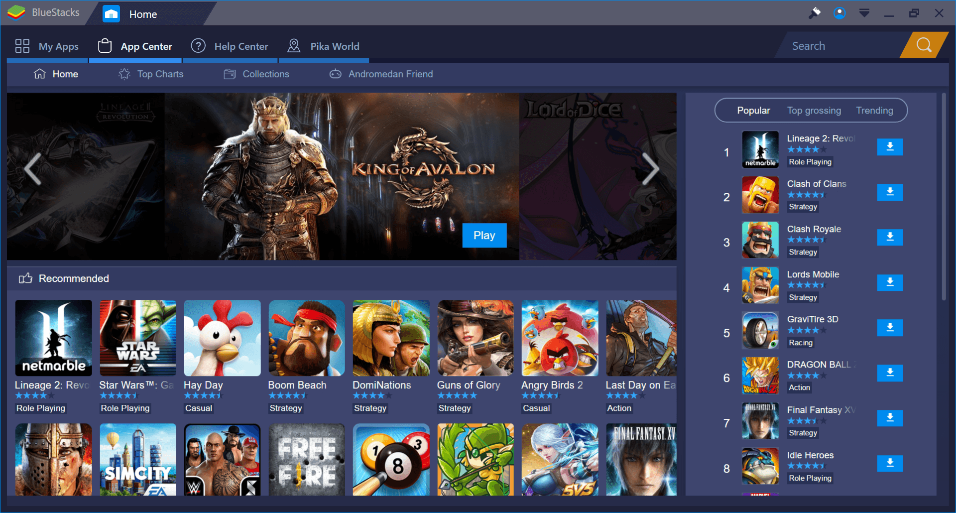 شبیه ساز اندروید بلو استکس Bluestacks