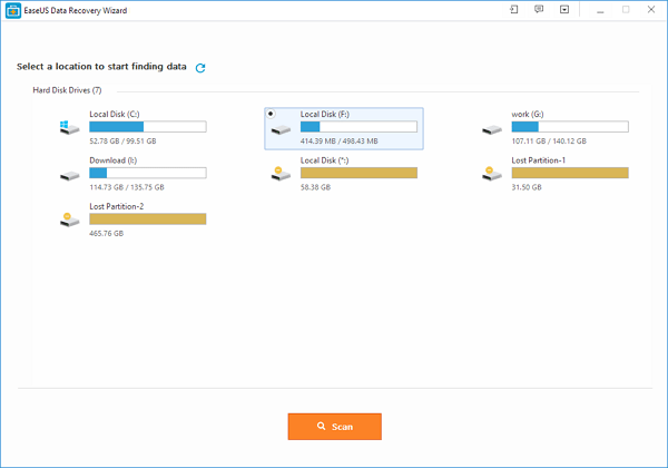 نسخه تحت ویندوز برنامه EaseUS Disk Data Recovery را دانلود و نصب کنید