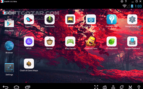 شبیه ساز اندروید Droid4X 