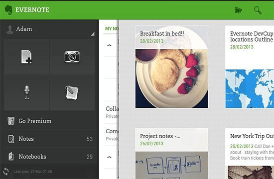 برنامه Evernote