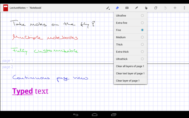 برنامه LectureNotes