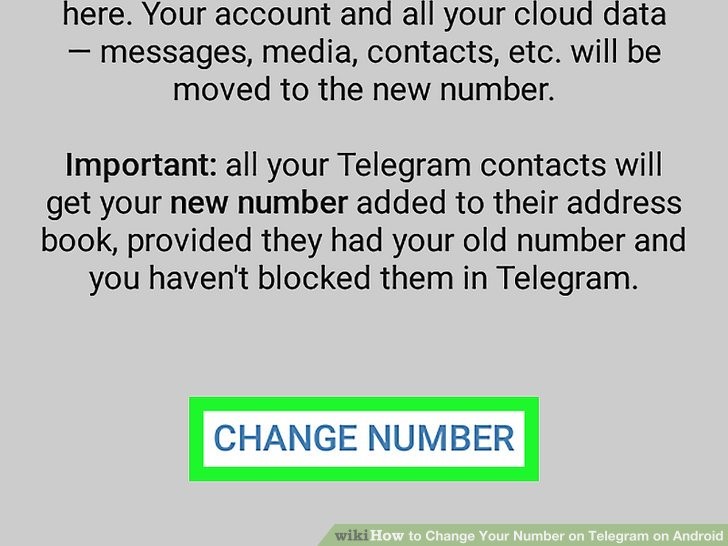 روی گزینه (CHANGE NUMBER) تغییر شماره ضربه بزنید