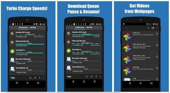 برنامه Turbo Download Manager برنامه Turbo Download Manager
