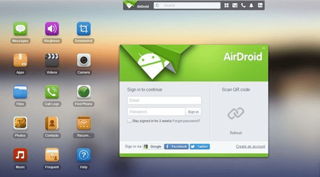 برنامه AirDroid برنامه AirDroid