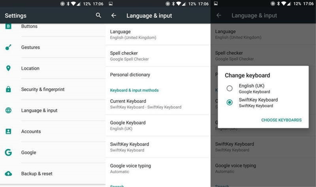 تغییر کیبورد مجازی در دستگاه های اندرویدی